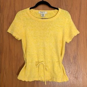 Vintage marled yellow and white sweater